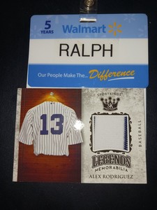 ALEX RODRIGUEZ ~ 2018 Sportkings Legends Memorabilia Patch #LSM-13 | Yankees