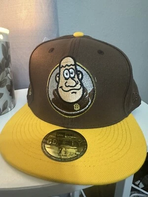 San Diego Padres Petco Park New Era 5950 Cooperstown Cap Size 7-1/2 - Image 1 of 3