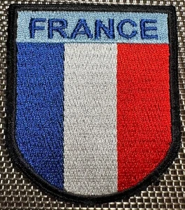ECUSSON DRAPEAU FRANCE PATCH MILITAIRE (ÉCU 73) - Picture 1 of 2