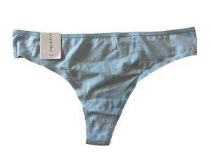 Calvin Klein Womens Thong Cotton Form Underwear Panties XS, L Rain Dance - Picture 1 of 8