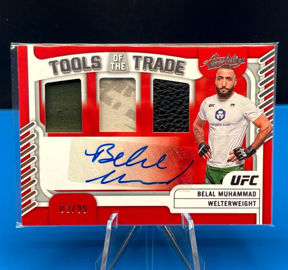 2023 Chronicles UFC Absolute -Tools of the Trade- Belal Muhammad -Auto /99 - Image 1 of 2