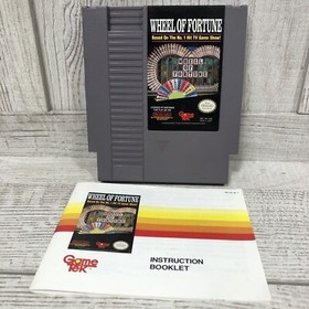 Wheel of Fortune (Nintendo NES 1985) Authentic Cartridge & Manual Tested Working