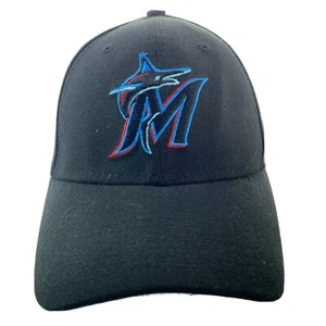MIAMI MARLINS New Era M / L Black Hat Fit 39Thirty - Picture 1 of 3