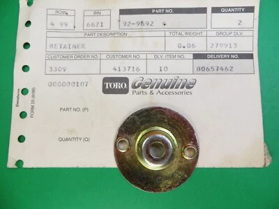 Lawn-Boy 92-9692 Recoil Starter Retainer, Genuine OEM Part, see fit in ad - Image 1 of 4
