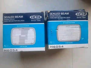 Juego de 2 faros rectangulares Cec H6054 haz sellado alto/bajo 3 clavijas tipo 2B1 - Imagen 1 de 3
