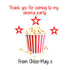 Personalised Birthday Party Stickers for Favours Party Bags Cinema