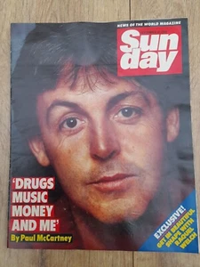 Paul McCartney Sun day News Of The World Magazine Sep 30th 1984 RARE - Bild 1 von 3