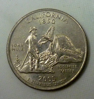 2005 D CALIFORNIA U.S. State Quarter 'Nice & Sharp Details'. - Image 1 of 2