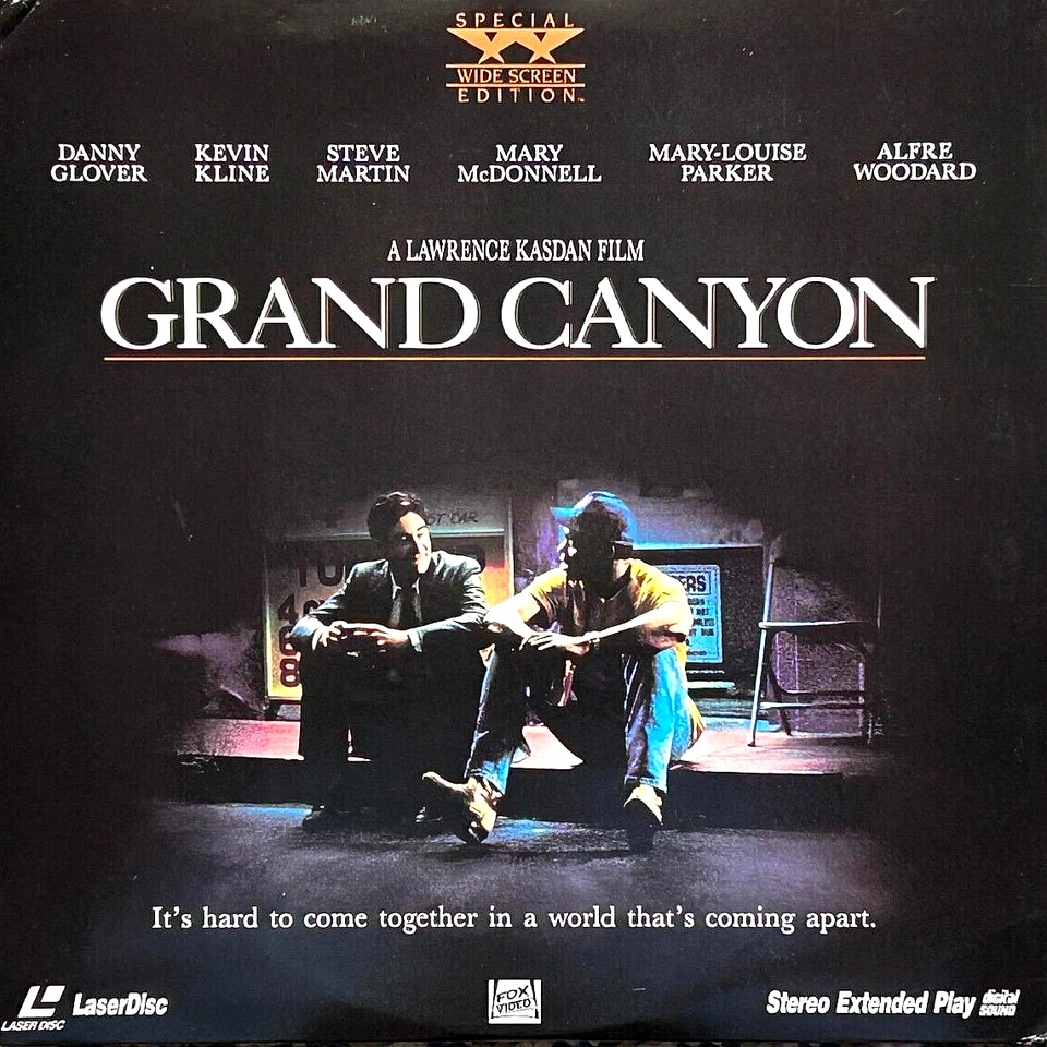 GRAND CANYON (DANNY GLOVER/KEVIN KLINE) PREMIUM QUALITY USED LASERDISC (NM/EX) — 第 1/1 张图片
