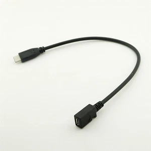 10pcs USB 3.1 Type C Male to Micro USB 2.0 Female Cable for Macbook Mobile Phone - Picture 1 of 5