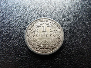 Germany silver coin 1905 D 1 mark Wilhelm II - Crowned Imperial Eagle (#17) - Picture 1 of 3