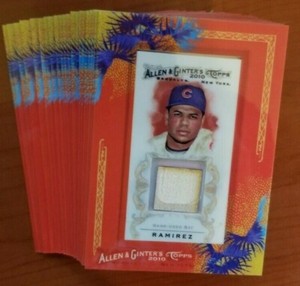 2010 Topps Allen & Ginter Framed Mini Relics Bat Jersey MLB - You Pick the Card
