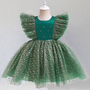Baby Girl Princess Dress 0-5Y Baby Baptism Dress Lace Tutu Dress Birthday Dress