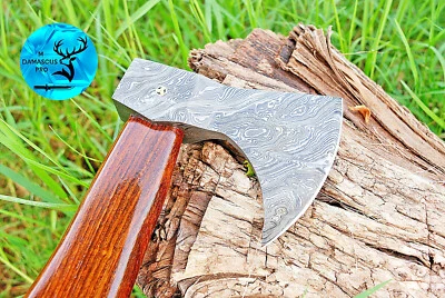 HACHA DE ACERO DAMASCO FORJADO HECHA A MANO PERSONALIZADA HACHA INTEGRAL VIKINGO TOMAHAWK 949 Foto 1 de 4