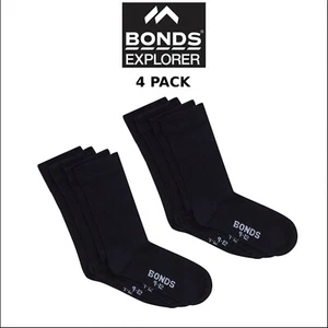 Bonds Kids School Oxford Crew Socks Ultimate Comfort and Softness 4 Pack R640OO - Picture 1 of 2