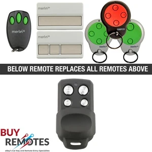 Merlin+ C945 CM842 Genuine/Compatible Garage/Gate Door Remote MR600 MR650 MT60 - Picture 1 of 9