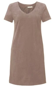 Lederkleid braun 36 BEST CONNECTIONS taupe BC Kunstleder Kleid Heine - Bild 1 von 1
