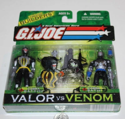 SEALED 2004 Gi Joe Valor Vs Venom COBRA BAT v3.2 & v4 MOC MISP NOS VTG Troop NEW - Image 1 of 4