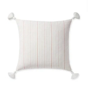 Serena & Lily Surf Stripe Outdoor Pillow Cover | 20” Sq | New/NWT | Retail $158 - Picture 1 of 1