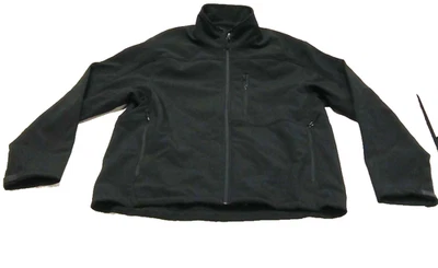 Kirkland Signature Men's SoftShell 3-LAYER Full Zipper Black Jacket Extra Large - Image 1 of 4