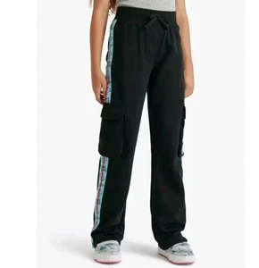 Justice Girls Ring Pop Bazooka Collab Cargo Straight Leg Pant, SZ L 12/14 - Picture 1 of 2