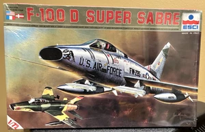 ESCI 1/72 U.S. Air Force F-100 D Super Sabre Model Kit - Sealed - NIB - Picture 1 of 2