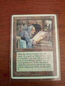 Magic: The Gathering Artefact Library of Leng Poco Común Regular 4ª Edición - Imagen 1 de 2
