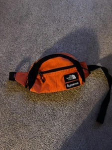 Supreme X The North Face Orange Roo II Lumbar Pack SS18 Bumbag Fanny Pack - Picture 1 of 4