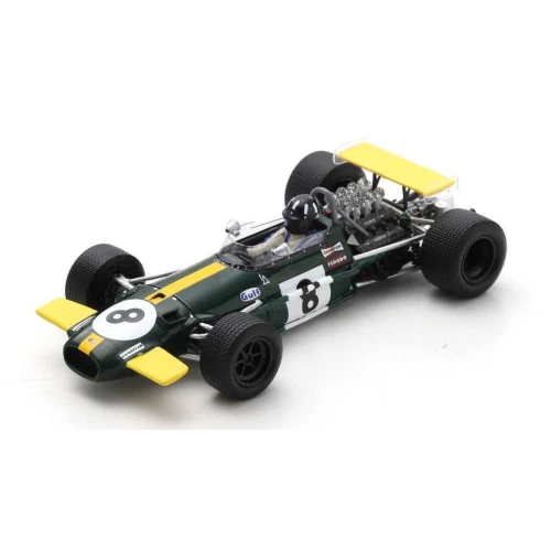 BRABHAM BT26A GRAHAM HILL 1969 N.8 PRACTICE BRITISH GP 1:43 Spark Model Formula  - Immagine 1 di 1