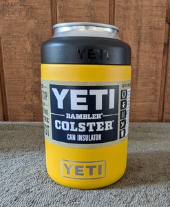 YETI Rambler 12 oz COLSTER Can Insulator /Limited Edition/Retired ALPINE YELLOW - Picture 1 of 2