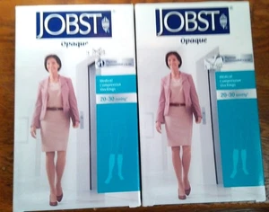 Jobst Calze Ginocchiere Opache Donna (20-30 mmHg) Mediche a Compressione Nero Taglia M - Foto 1 di 6