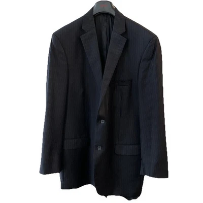 Блейзер Tasso Elba темно-синий в полоску на 2 пуговицах 44L спортивное пальто - Изображение 1 из 4