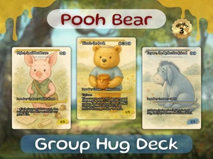 Winnie Pooh Themed Group Hug Commander MTG Alt-Art Deck. Ready to Play! - Picture 1 of 5