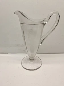 gepresster Klarglaskrug mit Blumenmuster 7 Zoll - Bild 1 von 9