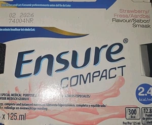 Ensure Compact Drink Strawberry Flavour 24 x 125ml (EXP FEB 2026) - Picture 1 of 1