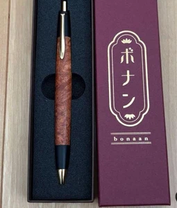 Bonaan Kugelschreiber (japanische Handwerksmarke) Druckbleistift Holz Messing Karin Maser - Bild 1 von 2