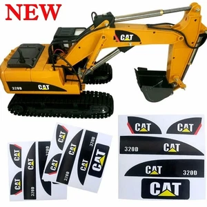 1/14 CAT 320D Aufkleber Set für Huina 550 15 Kanal RC Bagger Amewi Decal - Bild 1 von 5