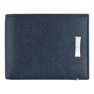 S.T. Dupont Brieftasche genarbtes blaues Leder mit 6 Kreditkarten, 180270 - Bild 1 von 2