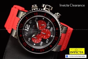 NEW Invicta Pro Diver  52mm GMT Chronograph Red Black Dial Mens Red Tone Watch - Picture 1 of 16
