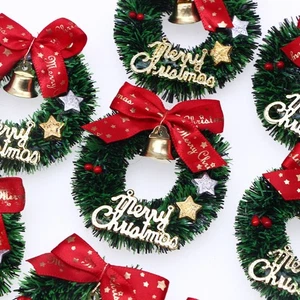 Five Pointed Star Christmas Wreath Dollhouse Door Decor Christmas - Picture 1 of 6