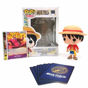Monkey D Luffy One Piece Funko Pop #98 Konvolut One Piece Mystery Karten - Bild 1 von 16
