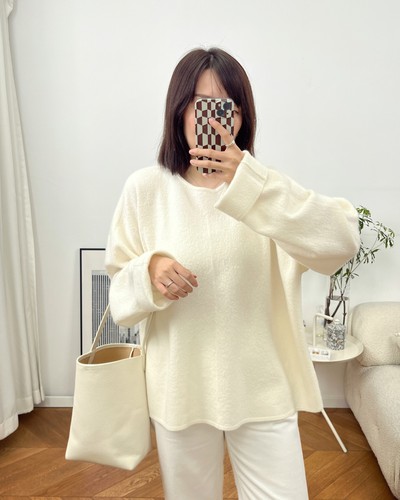 OFF WHITE Maglione girocollo donna lana Toteme