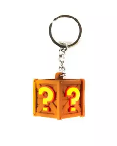 NEW OFFICIAL CRASH BANDICOOT CTR RACING ITS ABOUT TIME CRATE 3D KEYRING KEYCHAIN - Picture 1 of 4
