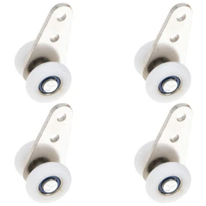 4 Pcs Wardrobe Door Pulley Curtain Gliders for Old Tracks Sliding Wheels - Picture 1 of 12