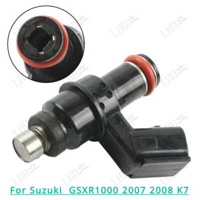 Inyector de combustible de 1 pieza compatible con Suzuki GSXR1000 2007 2008 K7 15710-21H00 1571021H00/ Foto 1 de 4