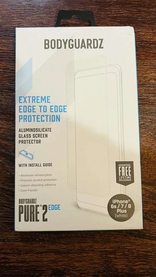 Apple iPhone 8 BodyGuardz Pure 2 Tempered Glass Screen Protector