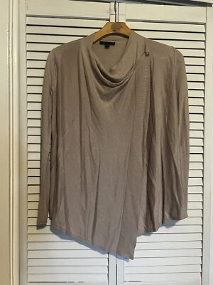 ANN TAYLOR Women’s Size Small S Sweater Shirt Blouse Wool Blend Drape Cardigan - Image 1 of 4