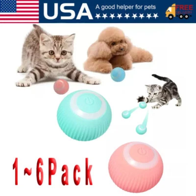 Electric Dog Ball Toys Auto Rolling Smart Dog Toys for Dogs Training Self-Moving - Image 1 of 4