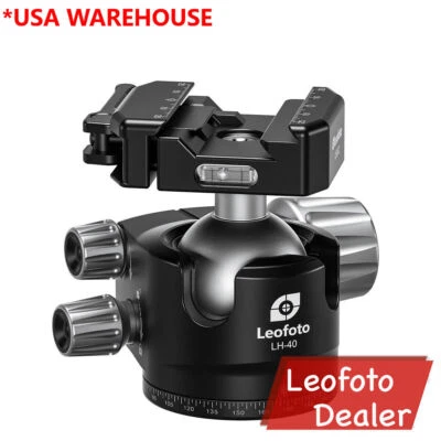Leofoto LH-40LSC Arca & Picatinny Clamp Lever-Release Ball Head for Shooting - Image 1 of 2