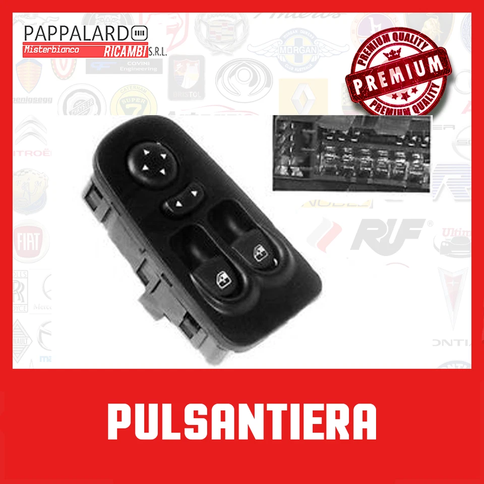 INTERRUTTORE ALZAVETRO SX SINISTRO CON SPECCHIO ELETTR. LANCIA Y 03>11 - Immagine 1 di 1